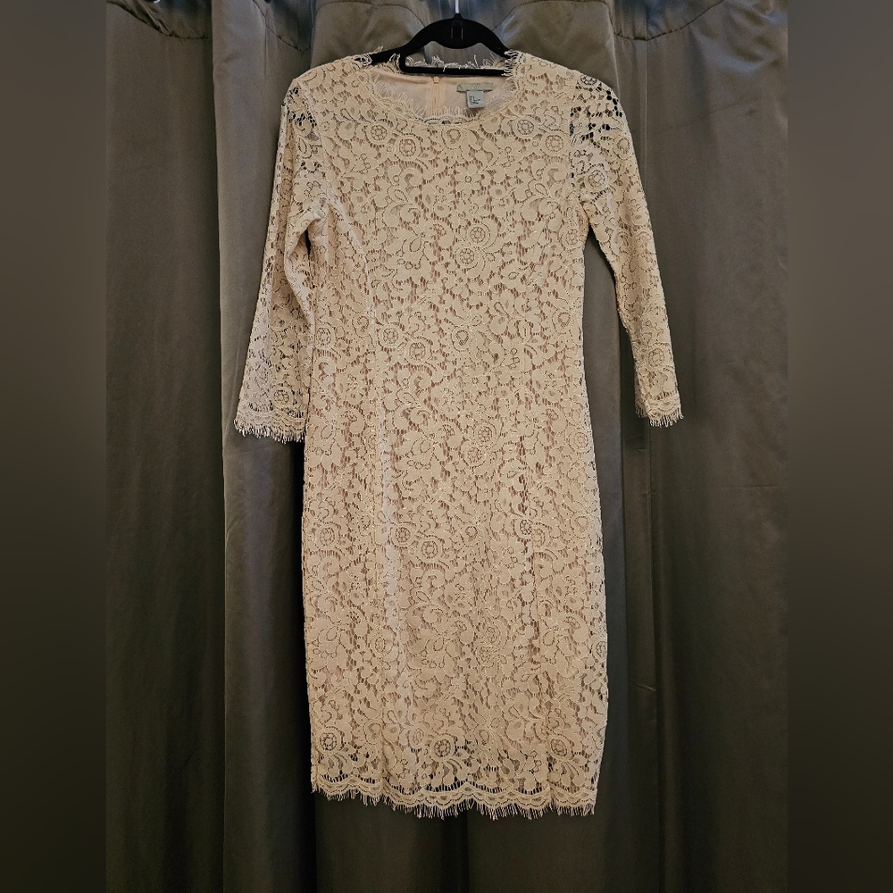 Lace cut dress
